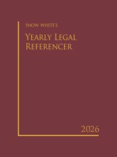 SNOW WHITE YEARLY LEGAL REFERENCER 2026( COAT POCKET)